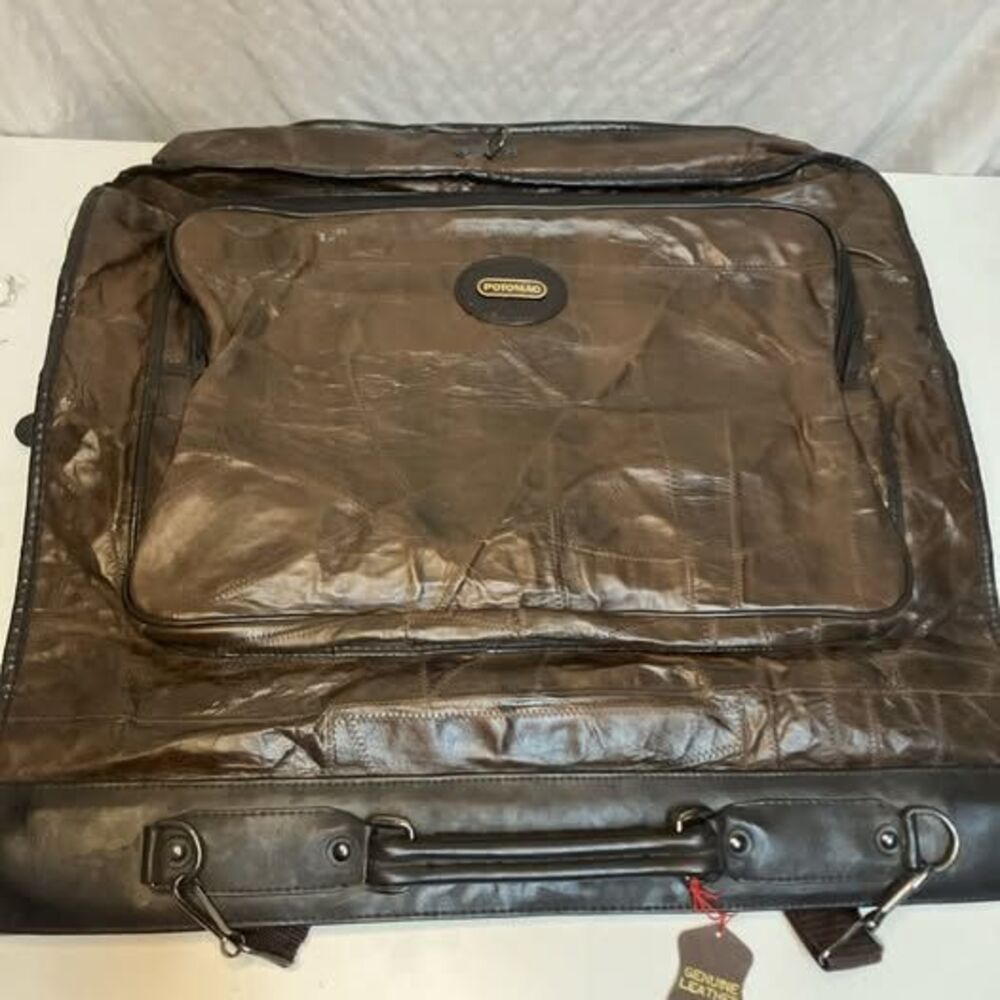 Potomac Leather Goods Company Genuine Leather Garment Travel Bag